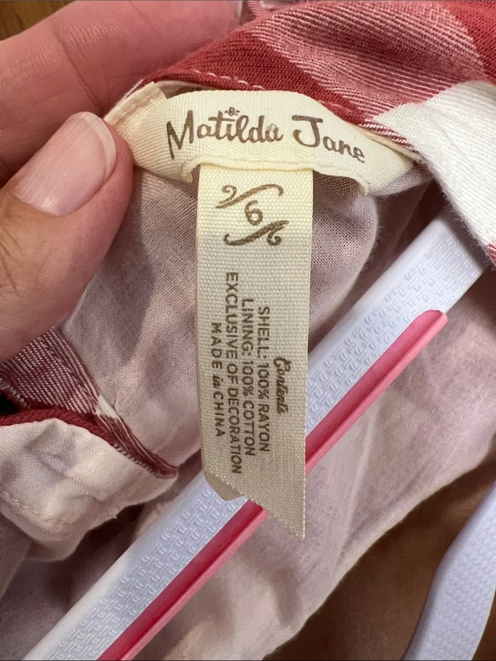 Matilda Jane Just Imagine Kassidy Plaid Twill Gingham Ruffle Dress - Size 6